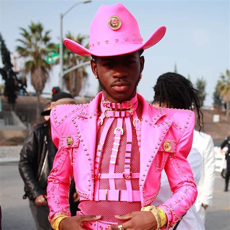 lil nas pink cowboy outfit.